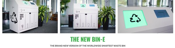 De nieuwe BIn-E automatische afvalscheidingsmachine Smart Waste Bin