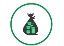 gesloten afvalbak systeem en vulgraad niveau optimaal afvalbeheer Green Trash BV