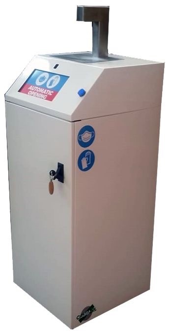 Sanitrash desinfectie afvalmachine met hand sanitizer