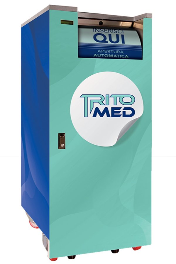 TriToMed dialyse en urinezakken compactie machine Superlizzy Green Trash BV